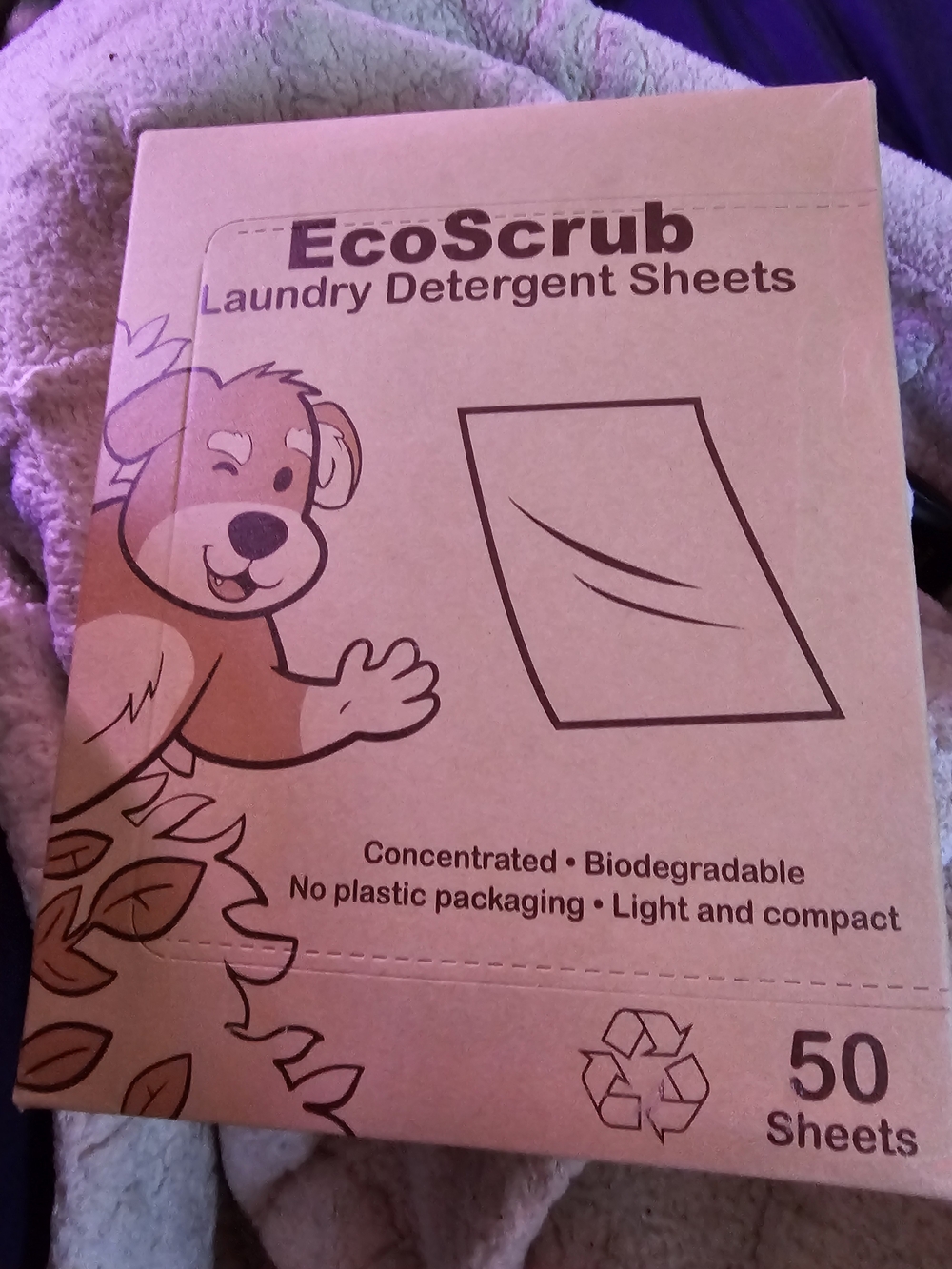 Bundle Of 3 EcoScrub Laundry Detergent Sheets 50/100 Loads NIB Retail $28